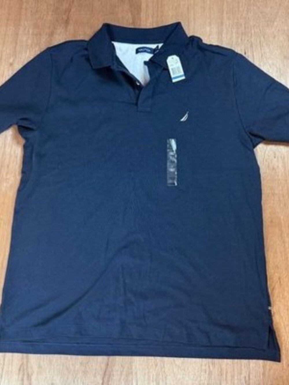 Nautica Navy Blue Short Sleeve Polo Shirt Men's XLT Tall New With Tags